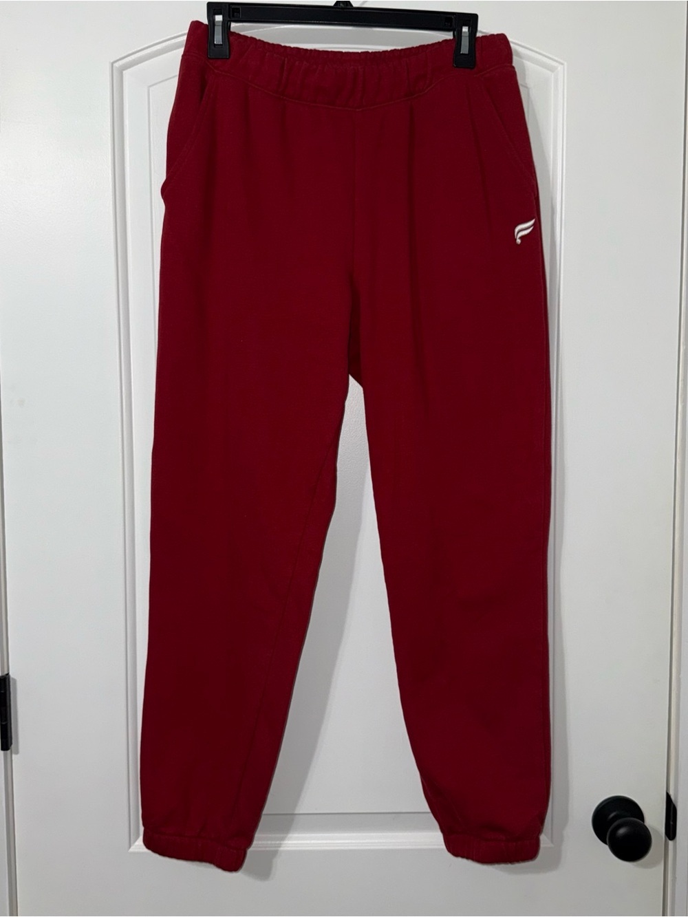 Fabletics Cozy Fleece Go To Sweatpant Jogger Men’s Medium Red